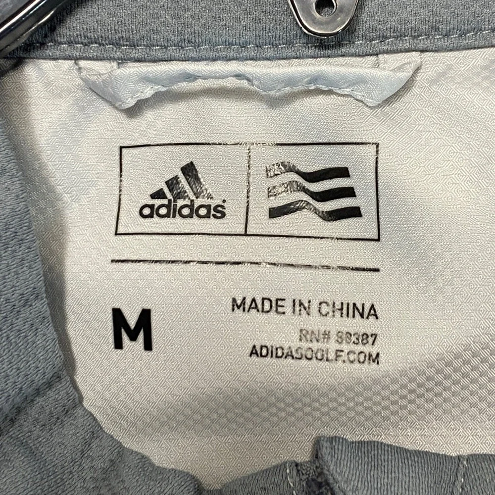 Adidas Golf Mens Quarter Zip Vest White Grey Colorblock Windbreaker Medium